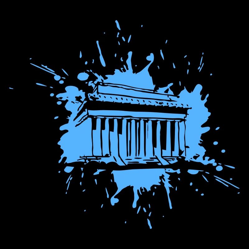 Acropolis in a Splash (Vectorgraphic)