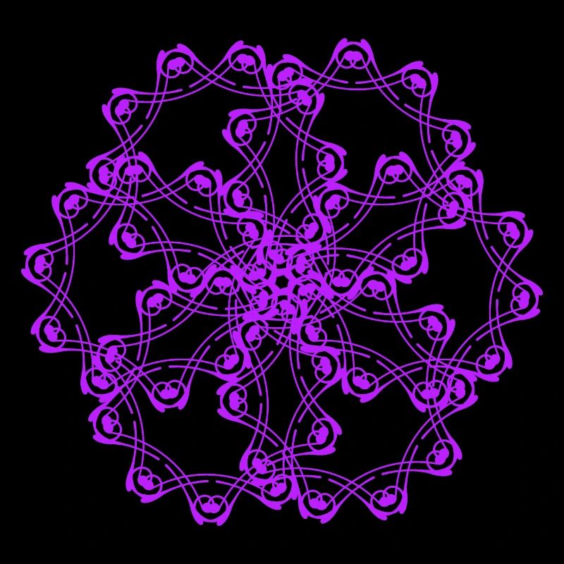 Random patterns circled