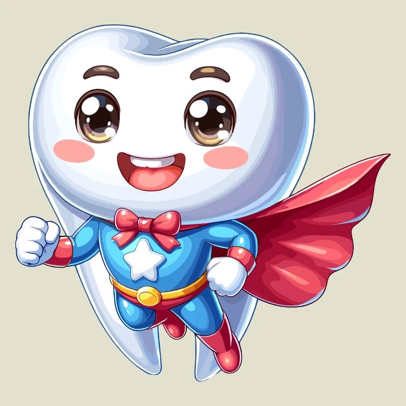 Dentist Superhero Tooth Teeth Hero Brushing Teeth