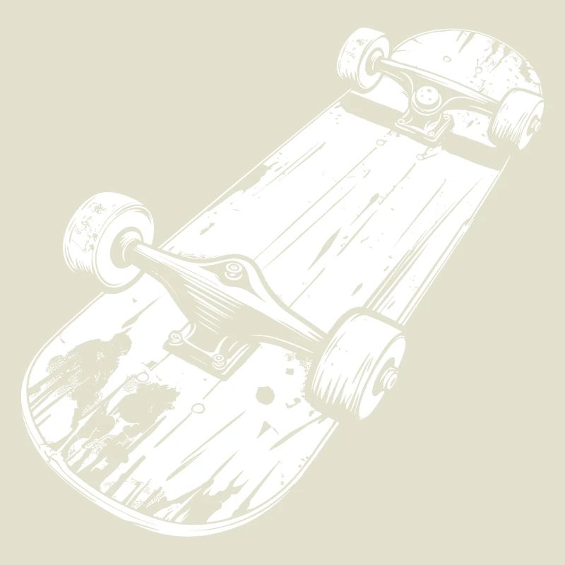 Dessin de planche à roulettes