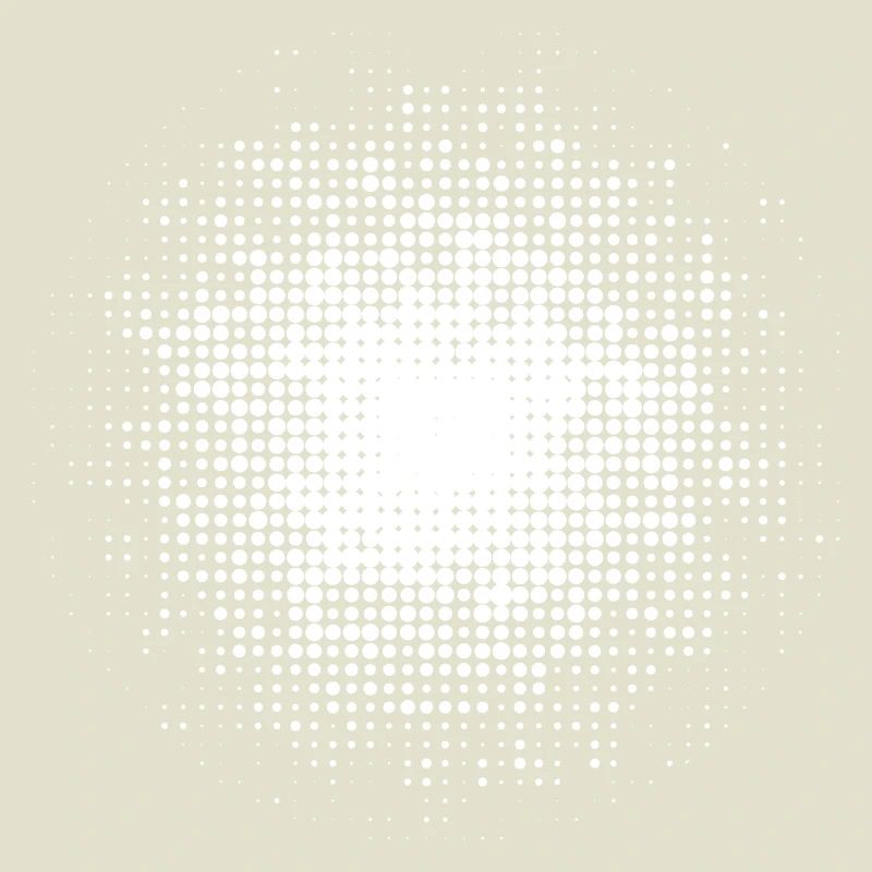 dotted round background white