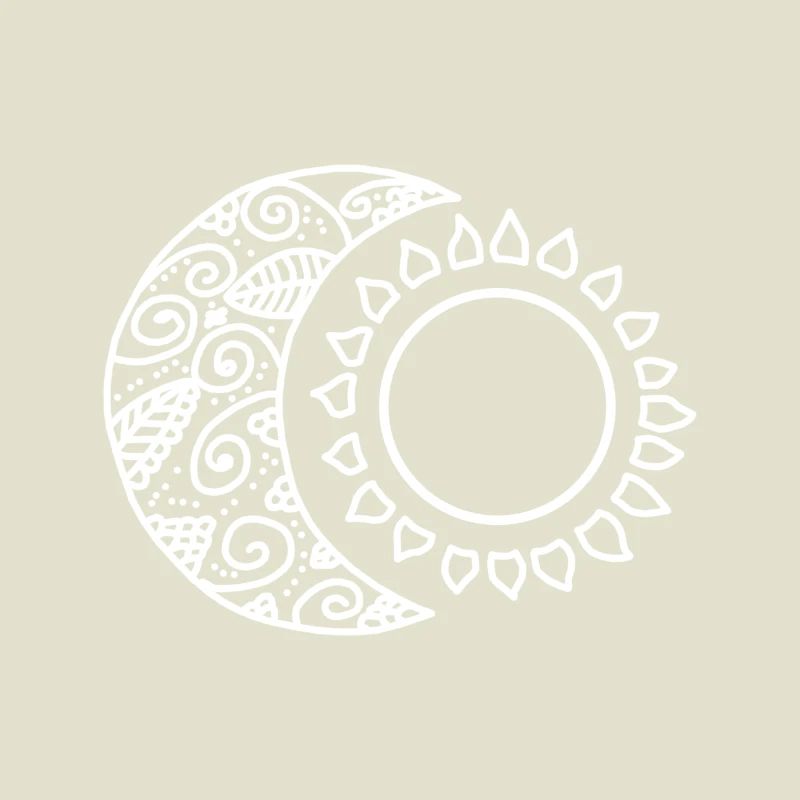 Moon sun mandala