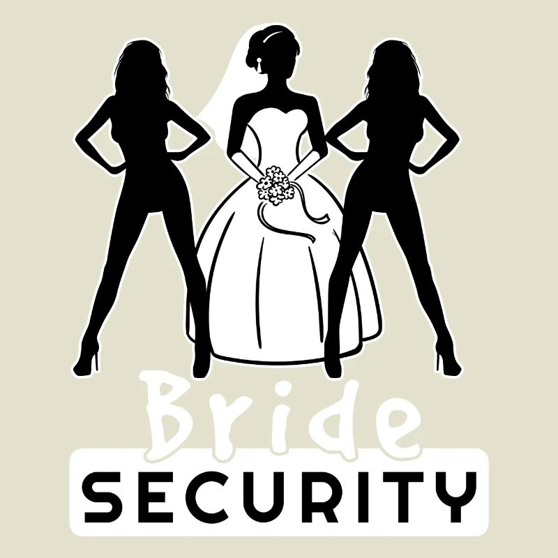 Bride Security Team Partnerlook Bachelor Fun