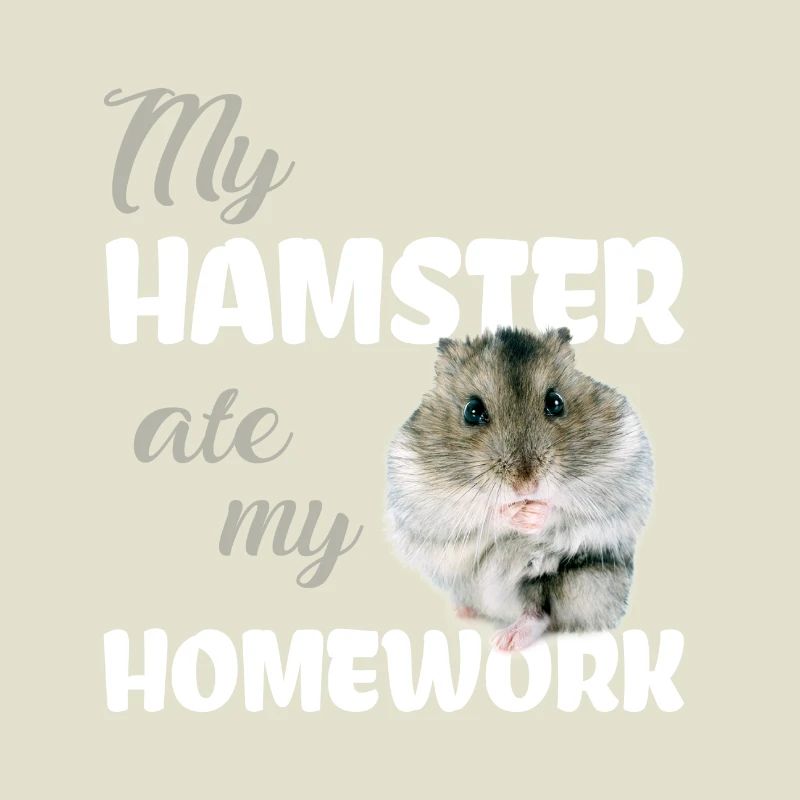 Devoirs de hamster drôle disant