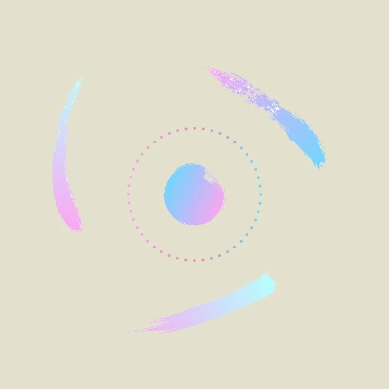 Electrons orbiting the atom