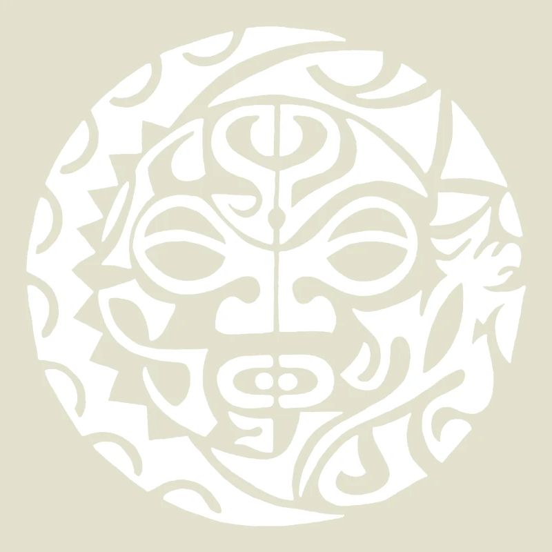 Polynesische Todeskopf weiß