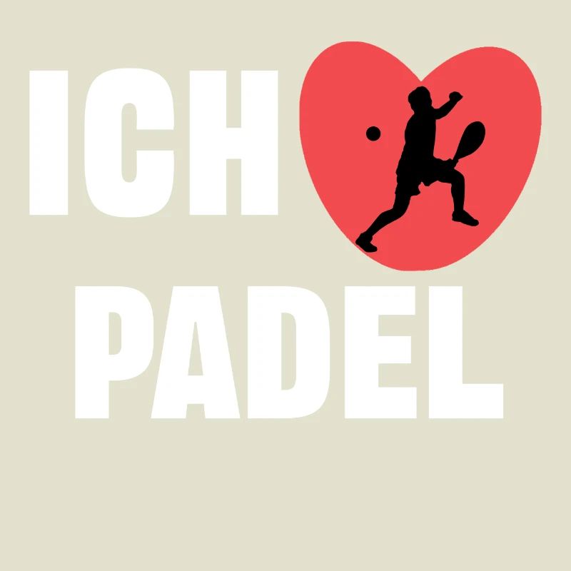 I love padel heart statement player training