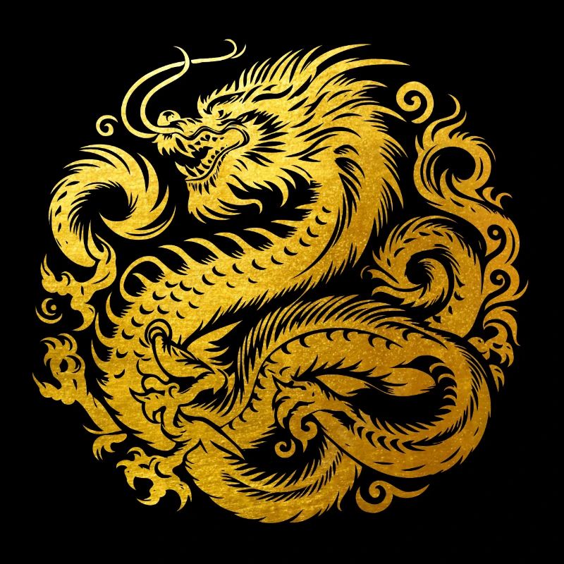 Tatouage de dragon chinois