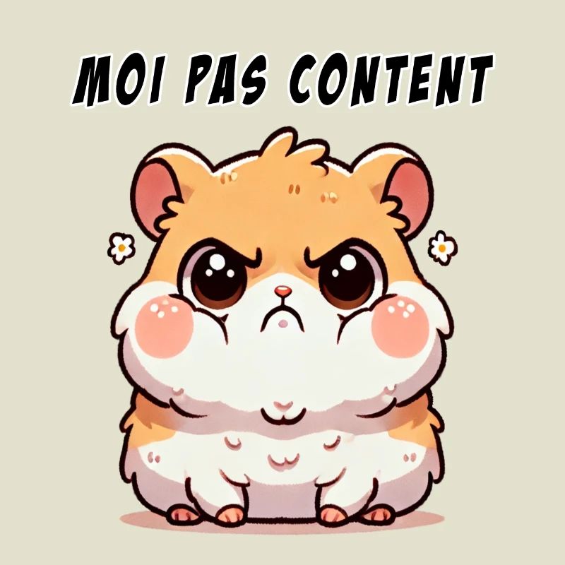 Hamster "Moi pas content"