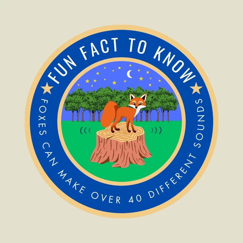 Foxes can make over 40 different sounds