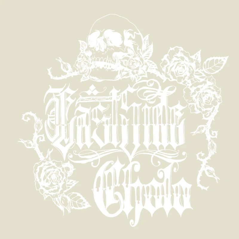 Skull Rose Gothic Design