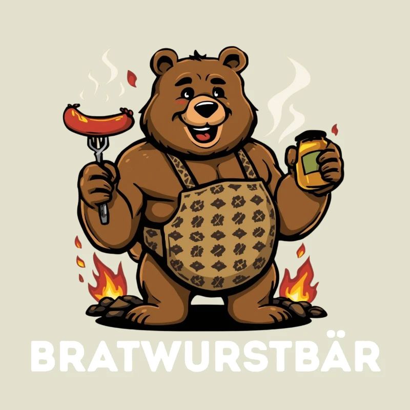 Bratwurstbär Grillfest Geschenk Geschenkidee 