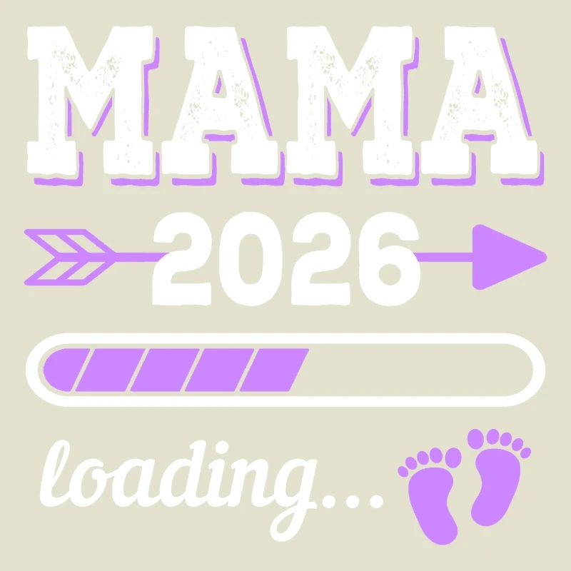 Mama 2026 Loading Schwangerschaft Geschenkidee
