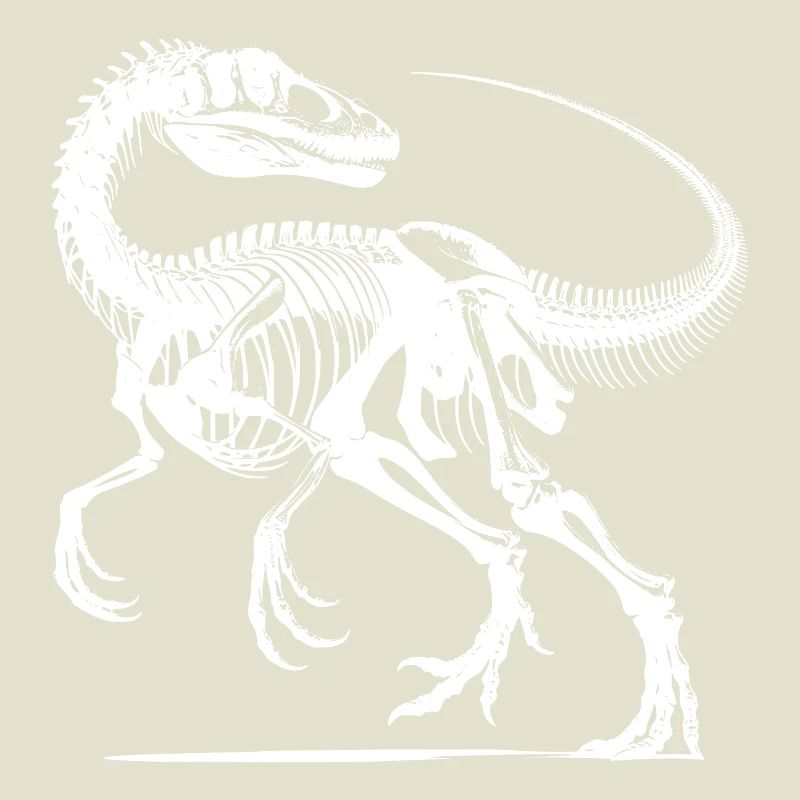 Raptor Dinosaurier Knochenarbeit aus der Urzeit
