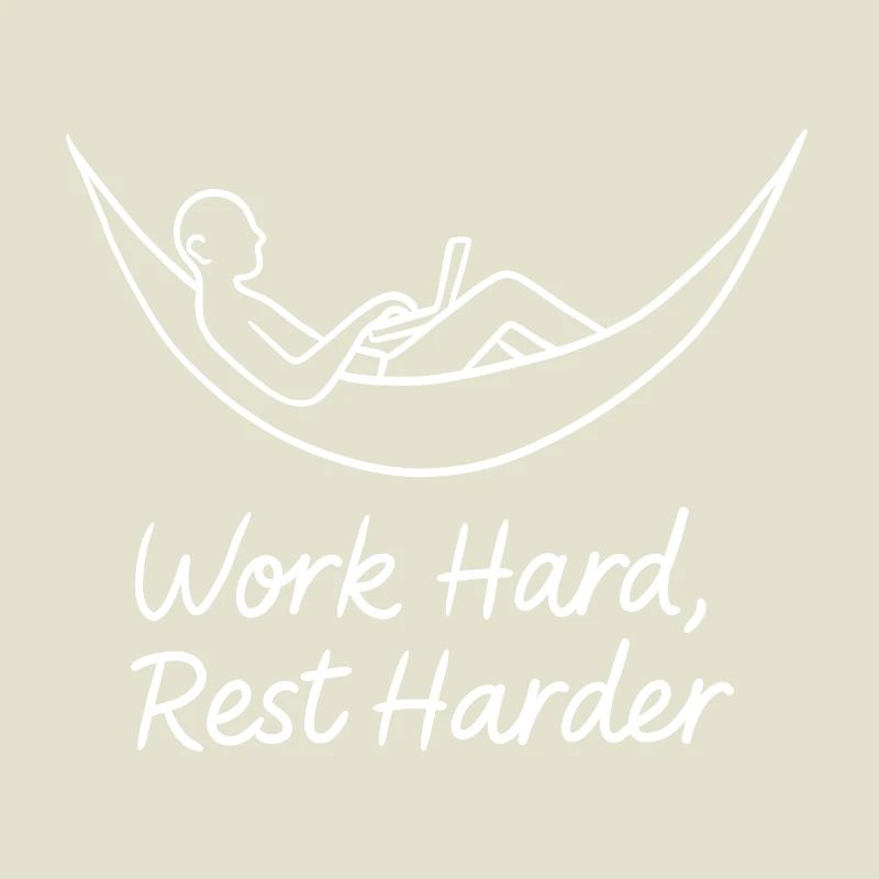 Work Hard Rest Harder Hammock Laptop