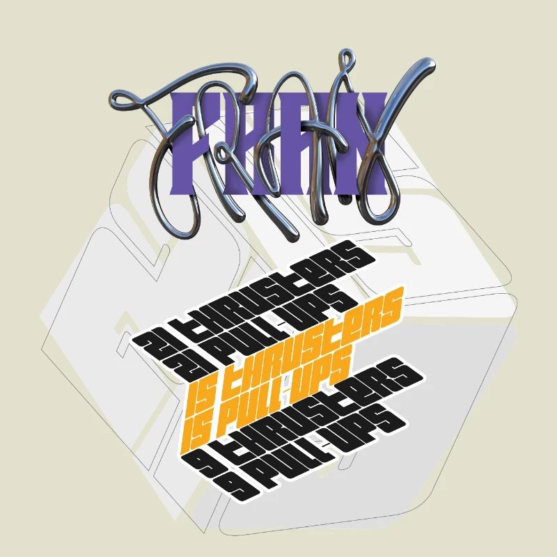 Fran Hero WOD Cross Training light graphic version