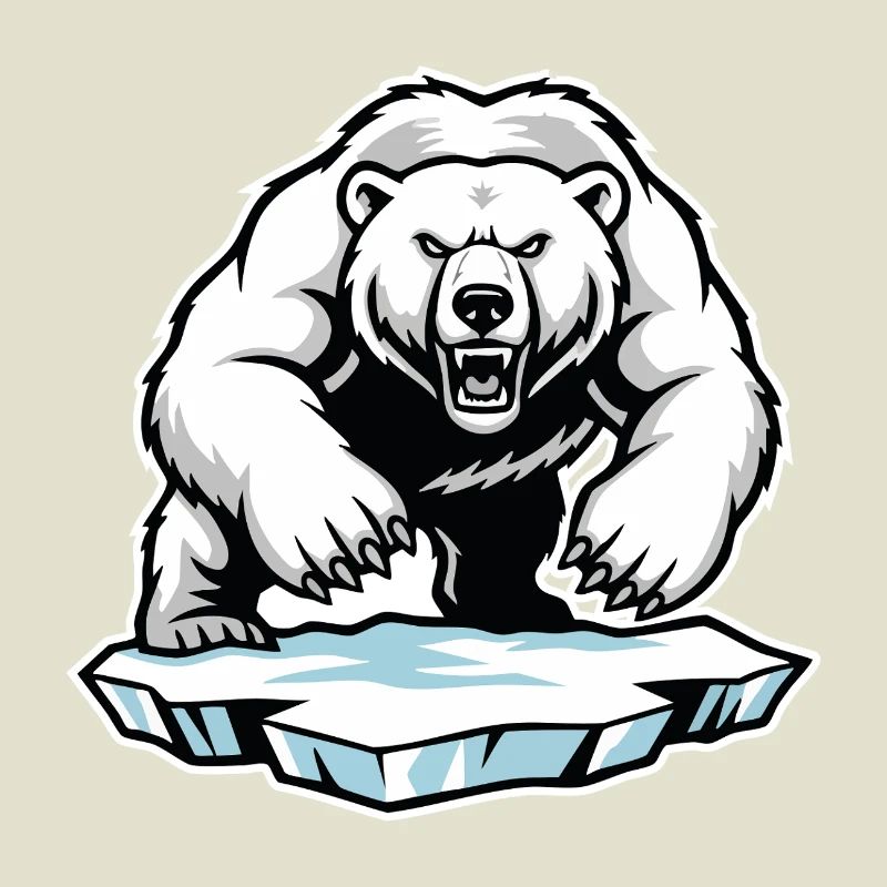 Arktischer Eisbär Maskottchen Maskottchen Bär