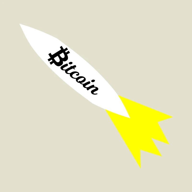 Bitcoin Rocket Print