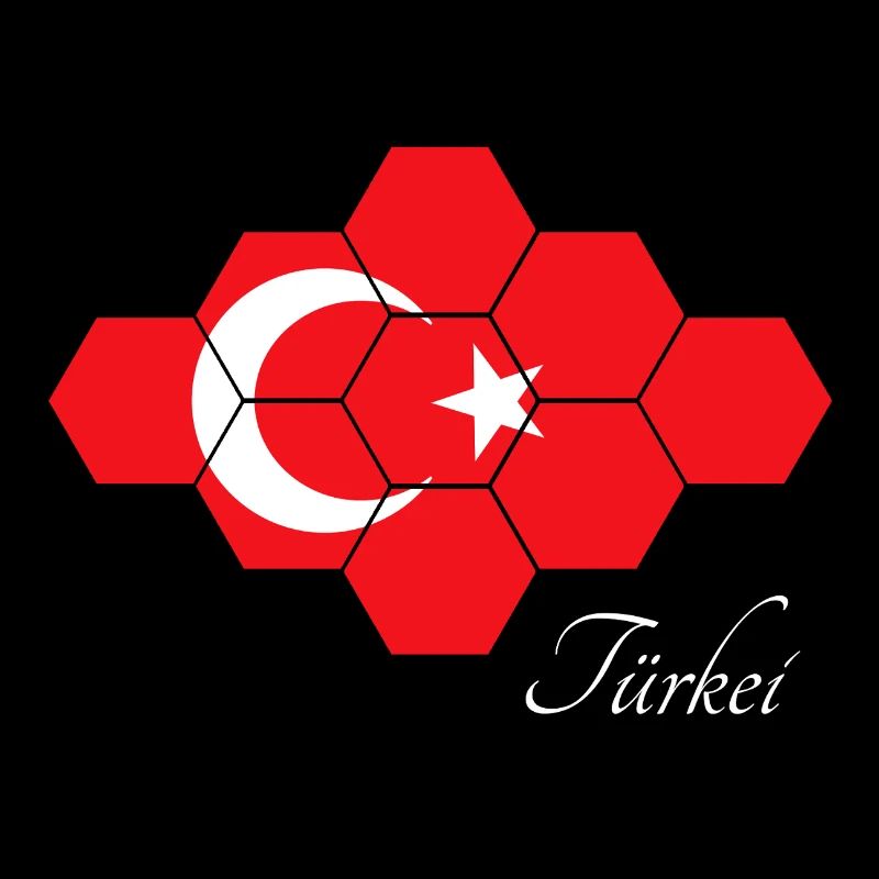 Art du drapeau hexagonal de Turquie
