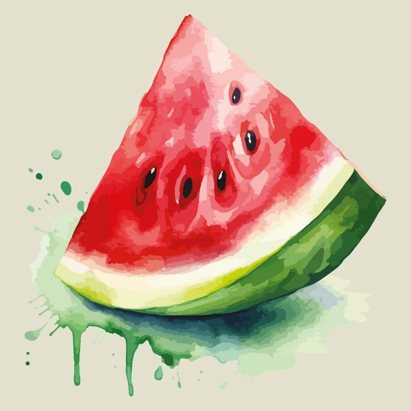 Éclaboussure d’aquarelle pastèque