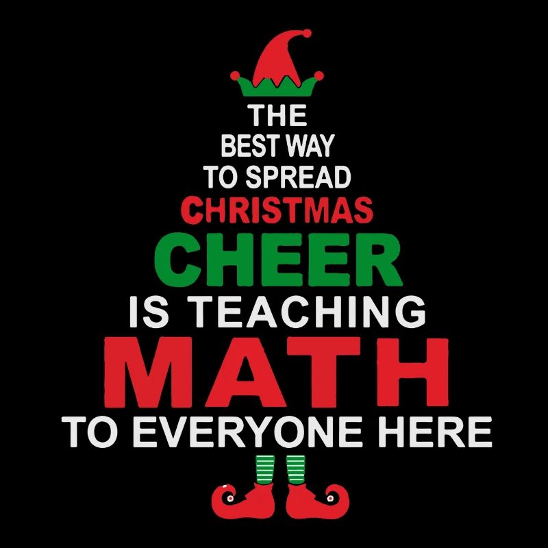 Chemise de Noël pour professeur de maths