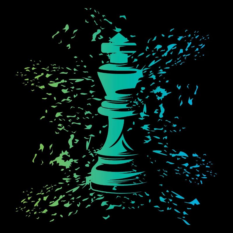 King Chess Symbol Couleurs Blast Club Logo