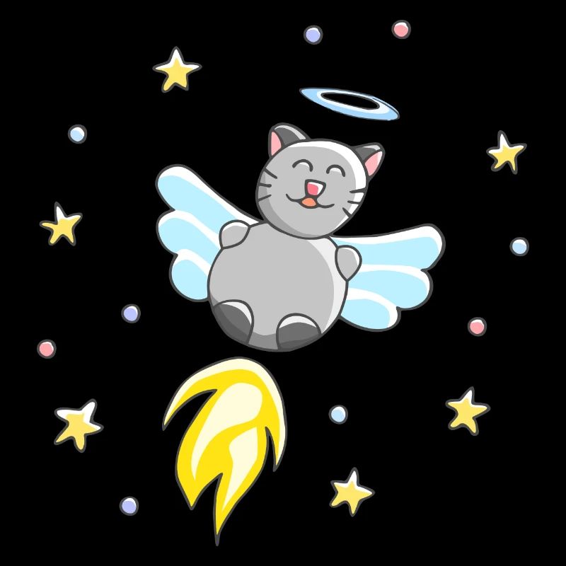 Ange - Motif mignon de chat