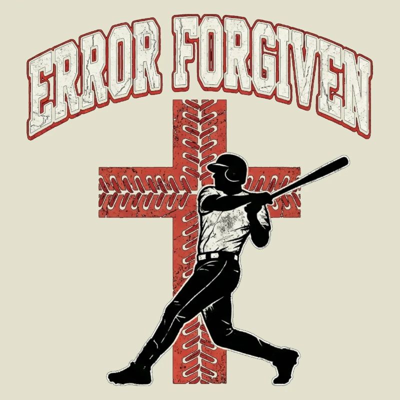 Error Forgiven Christian Baseball Faith Jesus