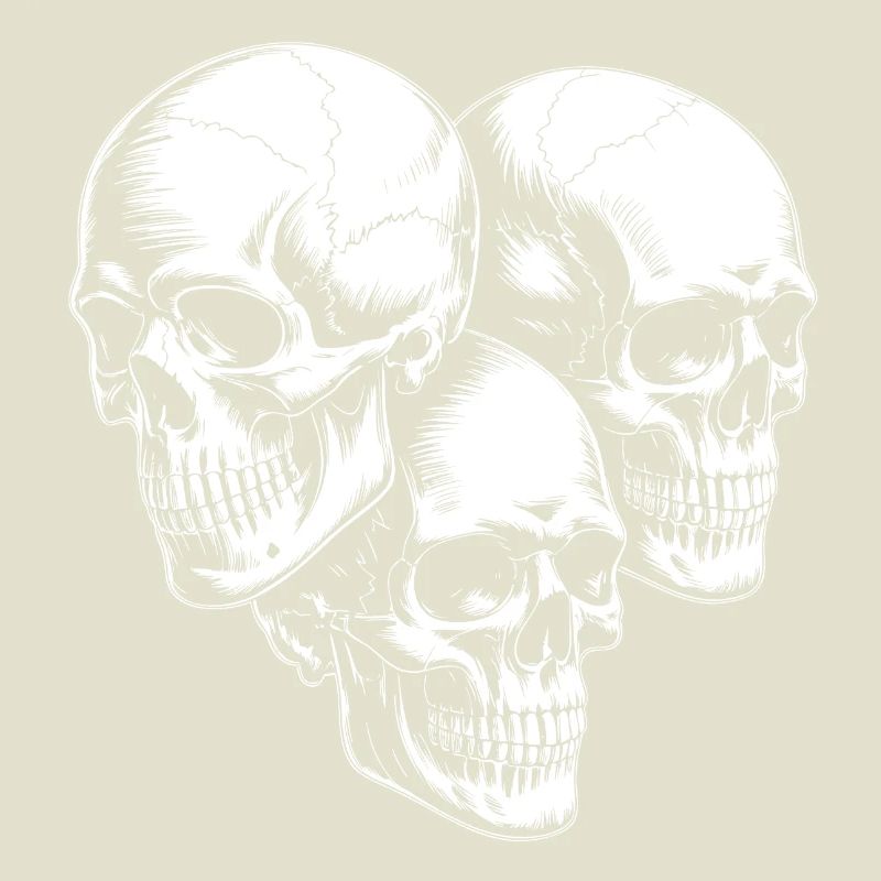 Triple Skull Silhouette