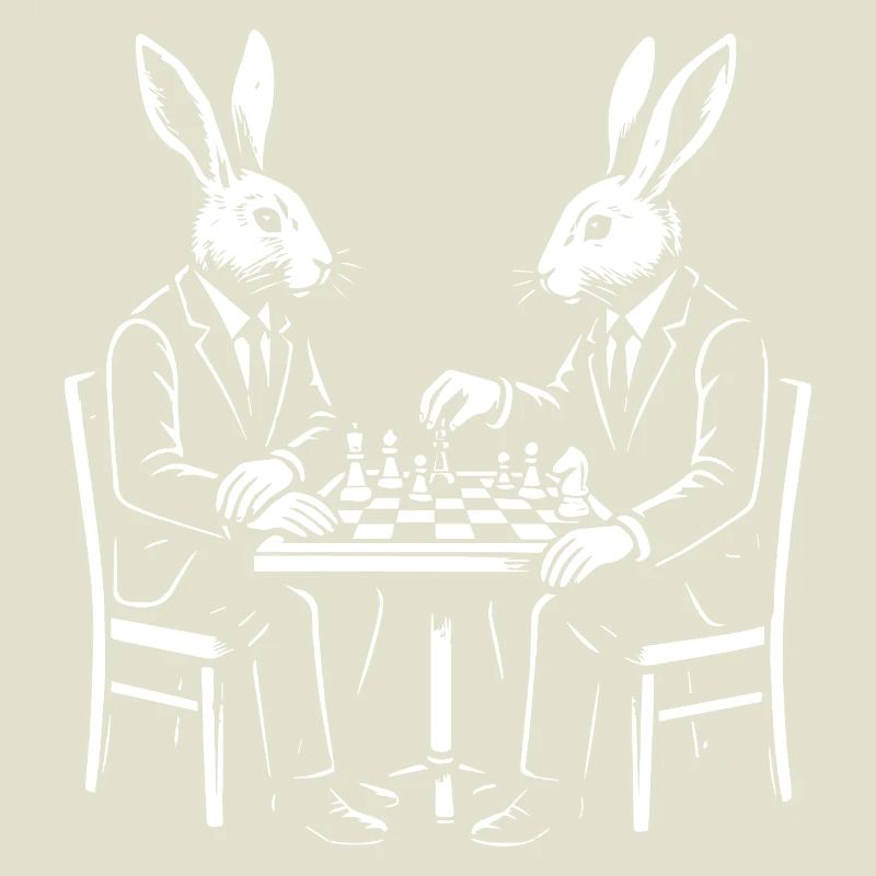Partie d’échecs Dapper Rabbits