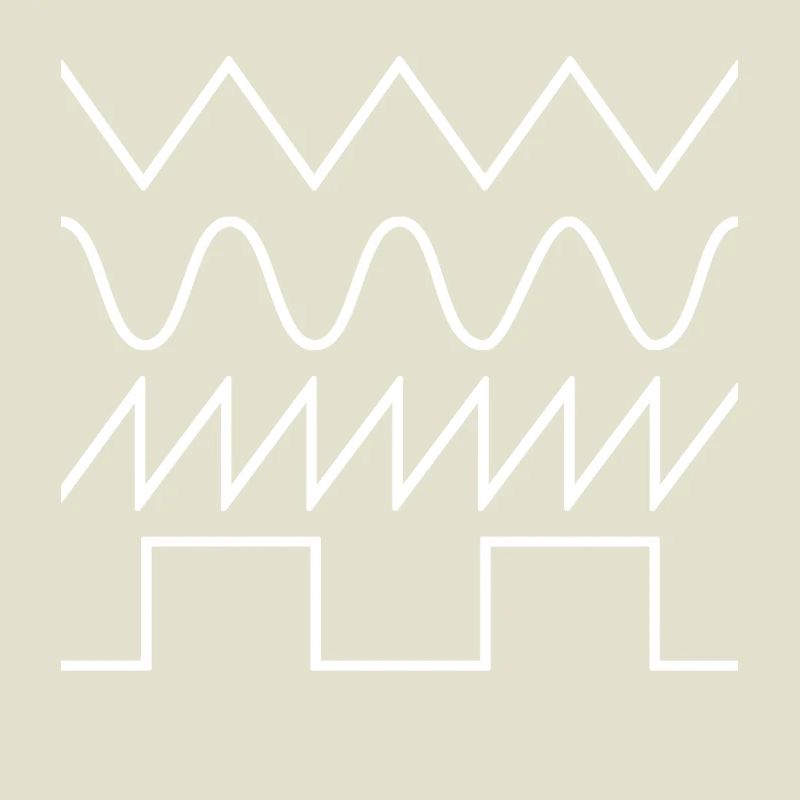 Synthesizer Waveforms (white font) #2
