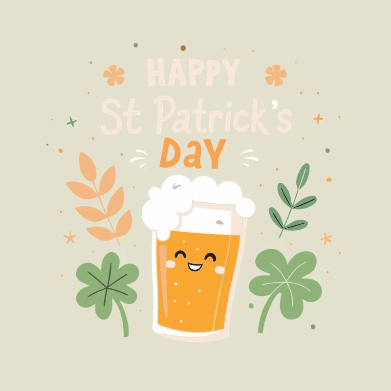 Bière joyeuse Saint Patrick