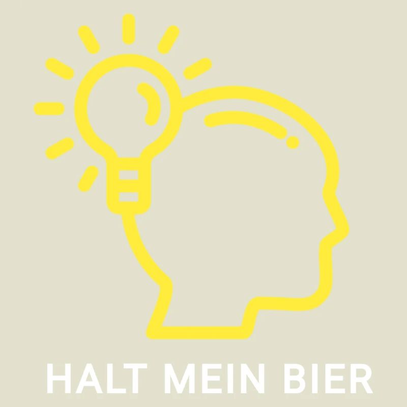Innovatives Denk-Design mit Lichtsymbol