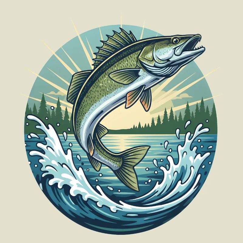 Springender Zander