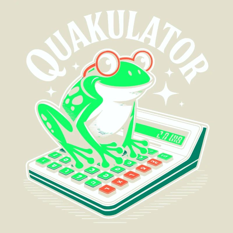 Funny Saying Math Frog Calculator