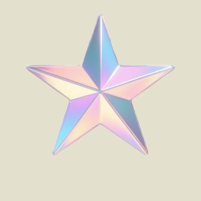 Pastel Iridezed Star