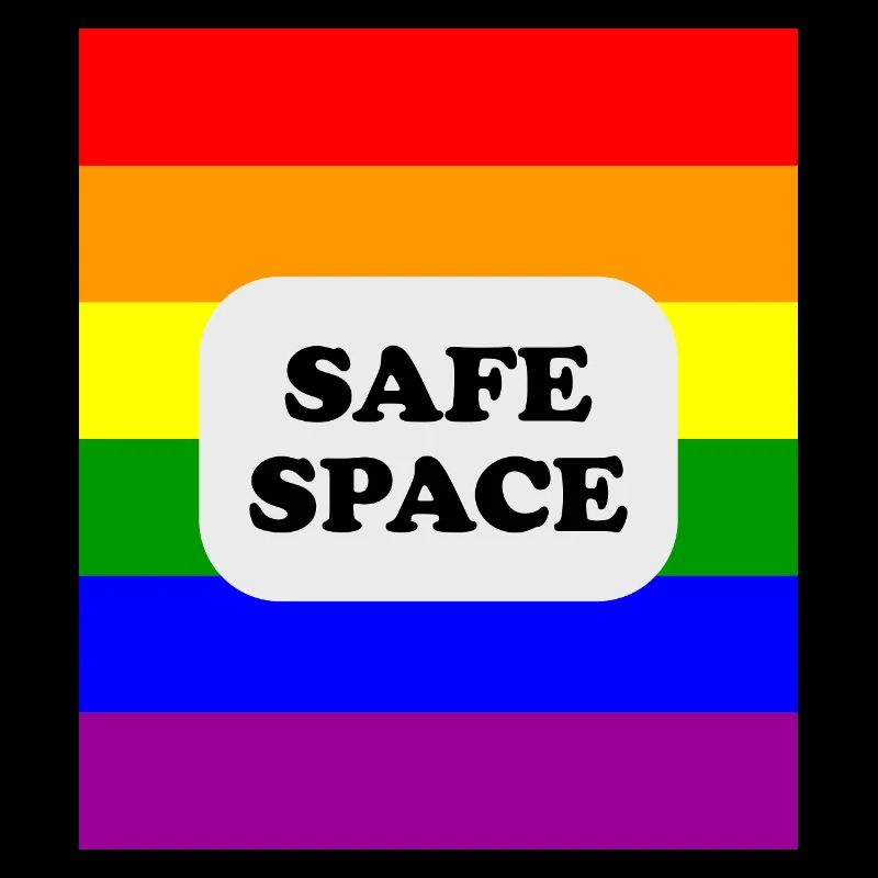 Drapeau arc-en-ciel pour les espaces sécurisés LGBT