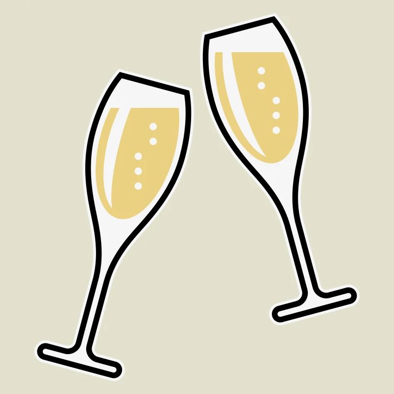 2 Sektgläser (Sekt / Oval / Zu / 3C)
