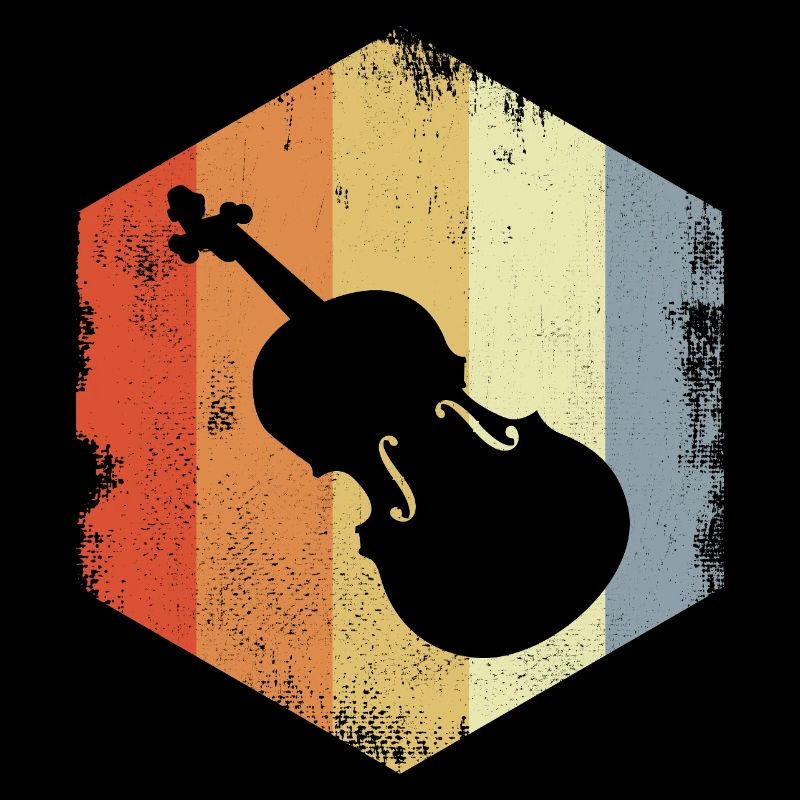 Dessin vintage de violon
