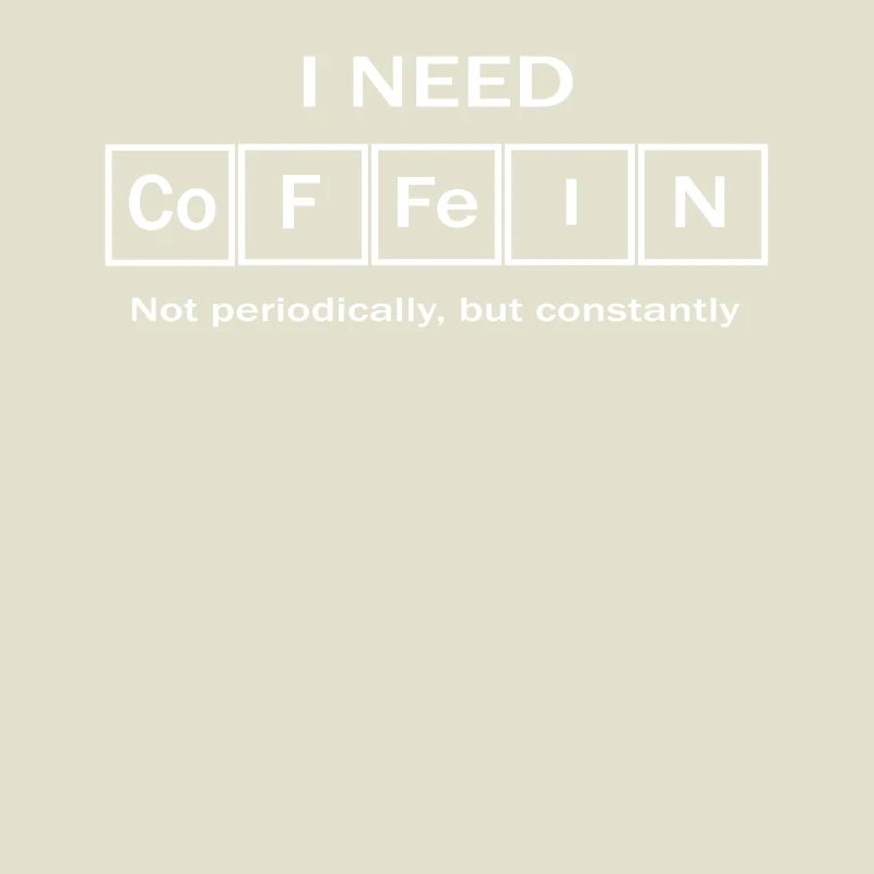 Kaffee Koffein Elemente Periodensystem cool shirt