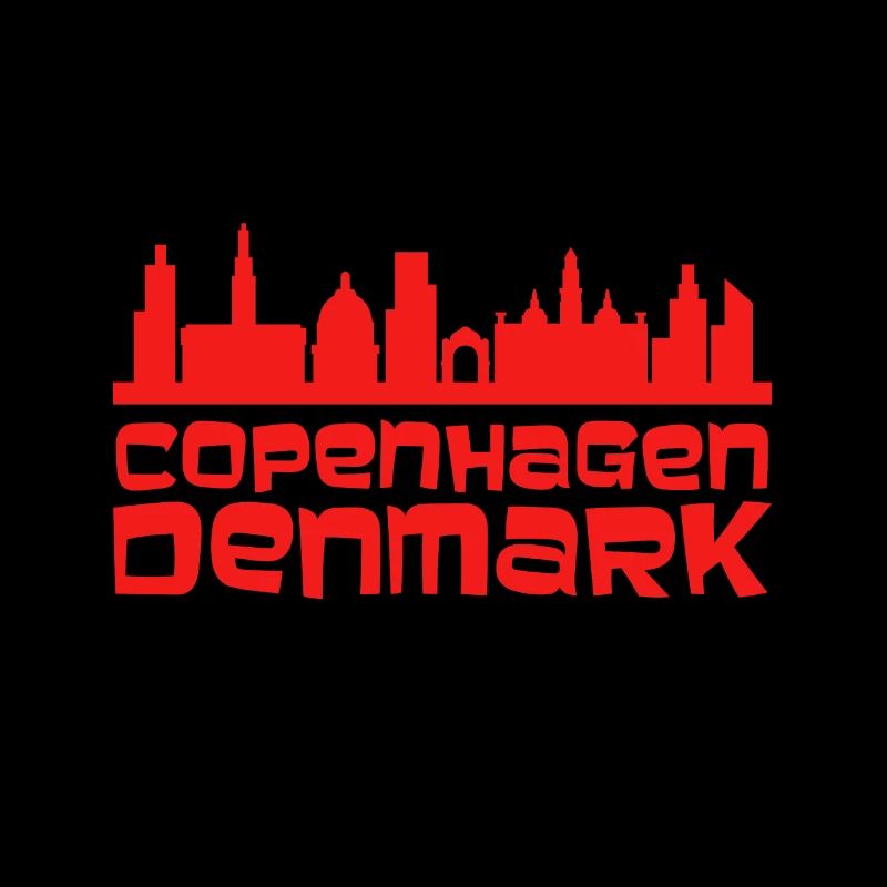 Kopenhagener Skyline Silhouette