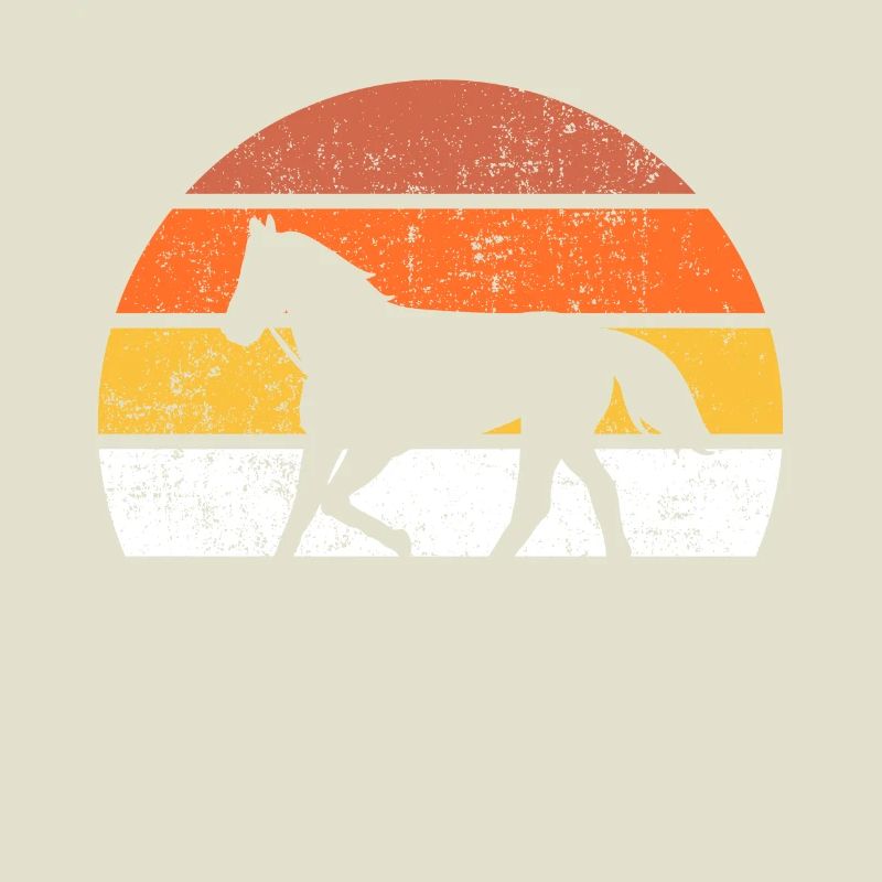 Pferd Retro