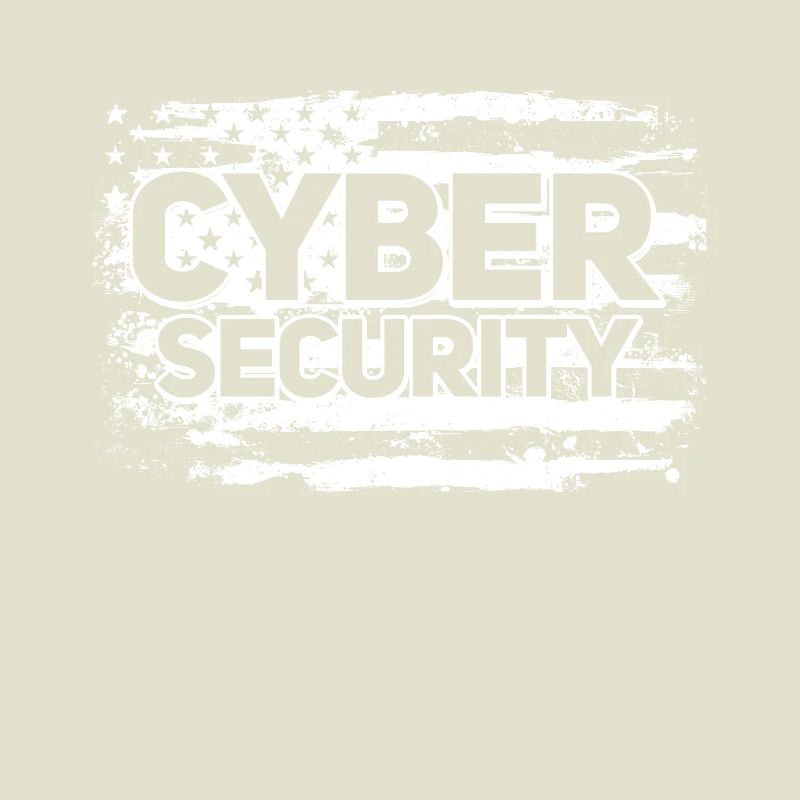 Cybersécurité USA Flag IT Computer