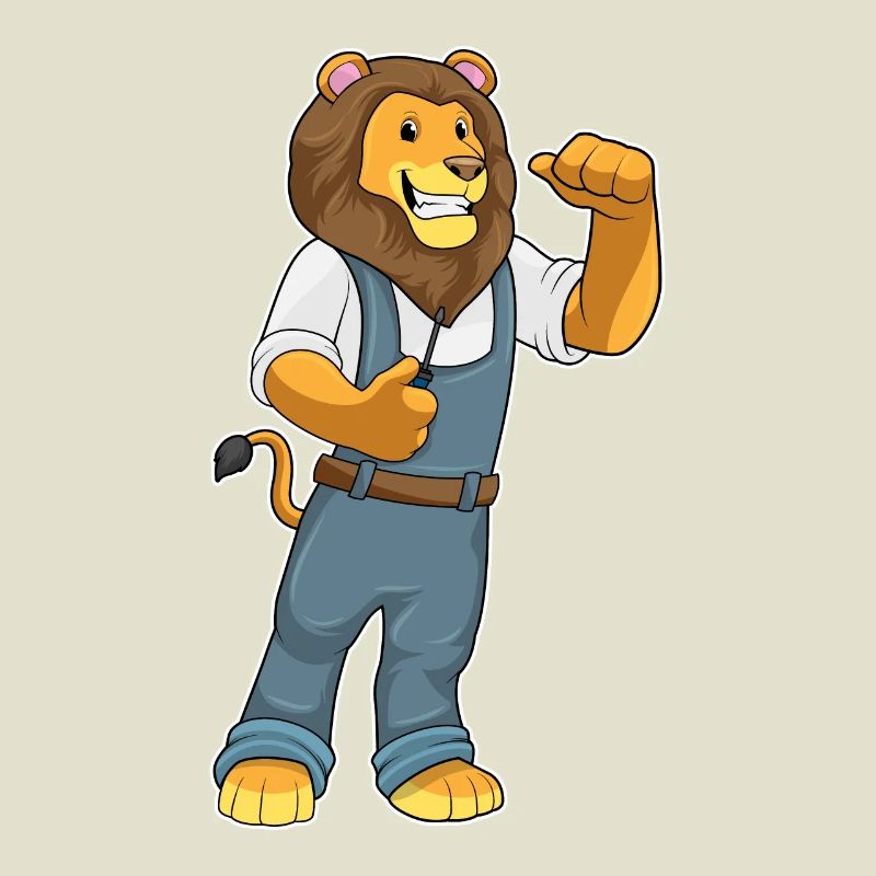 Lion Mechanic Screwdriver Workshop