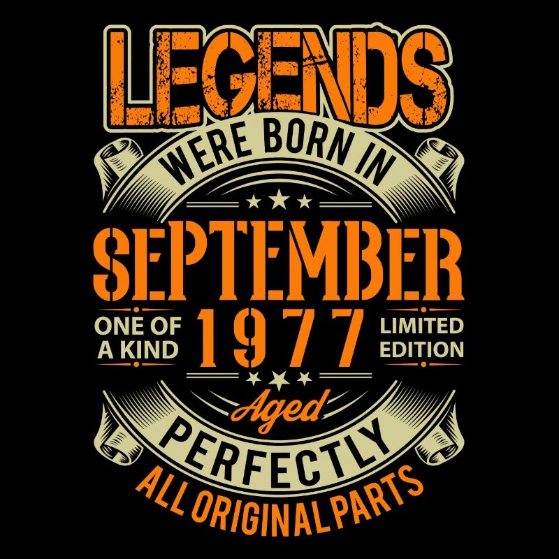 1977 September Birthday Legend