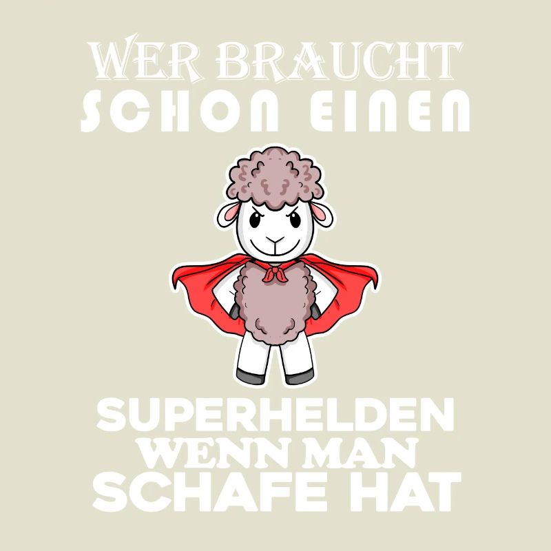 Schaf Superheld Hirte