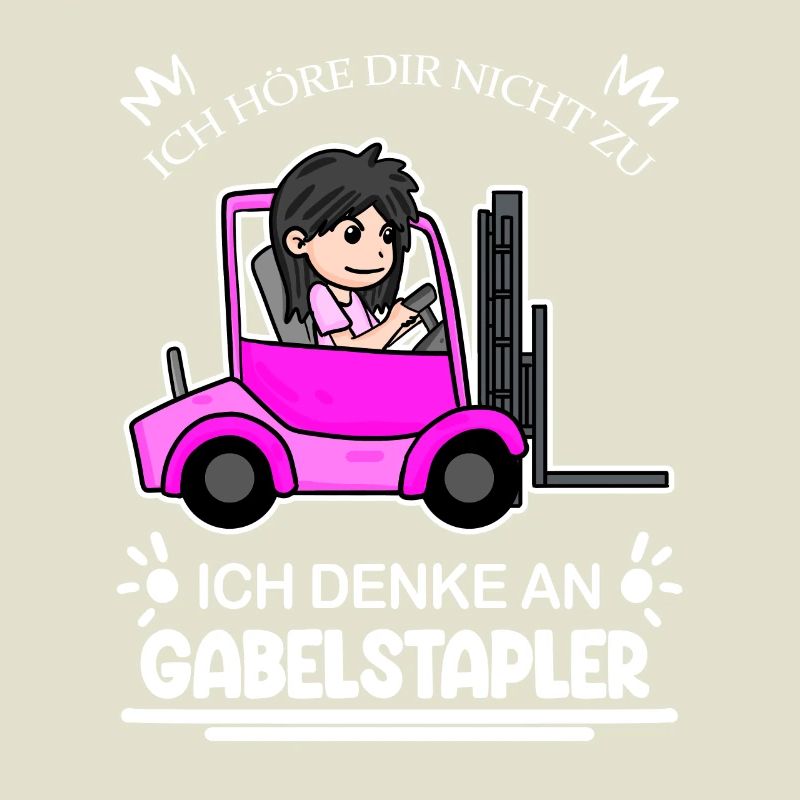 Staplerfahrerin Gabelstapler Lager Logistik Damen