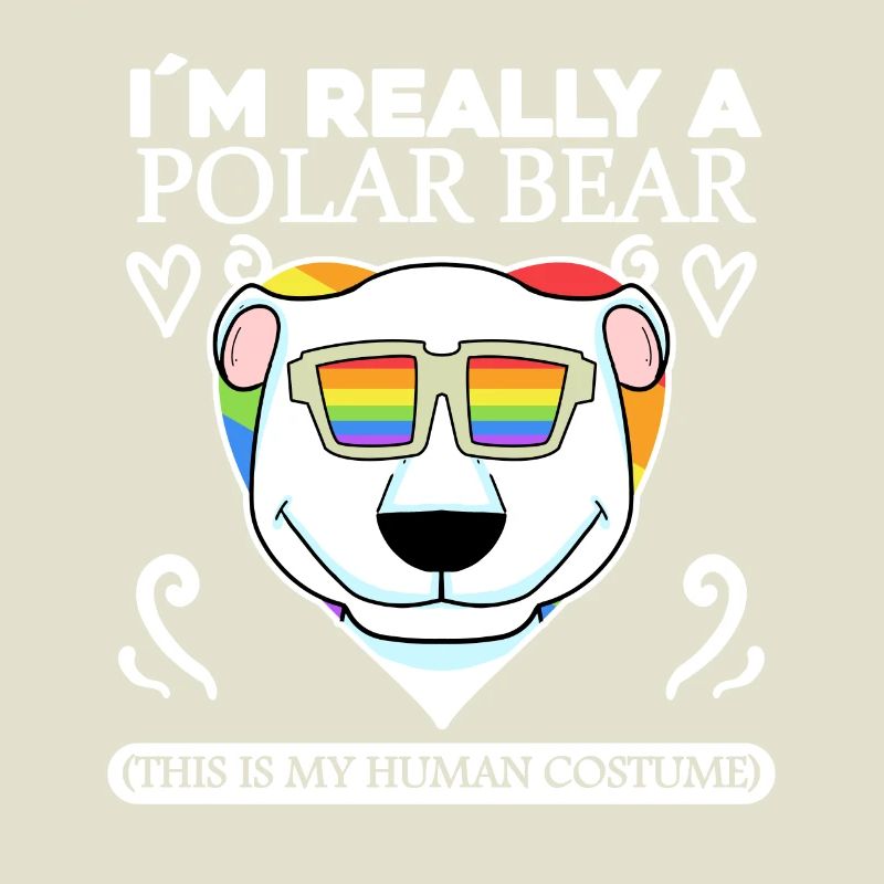 Eisbär Polarbär Bär Spruch Sprüche