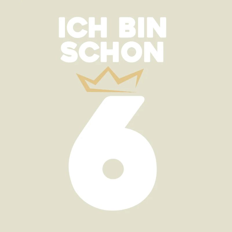 6 Geburtstag - 6 Jahre mit Krone