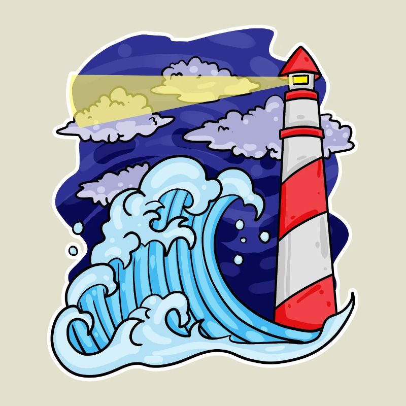 Phare Côte Mer Mer